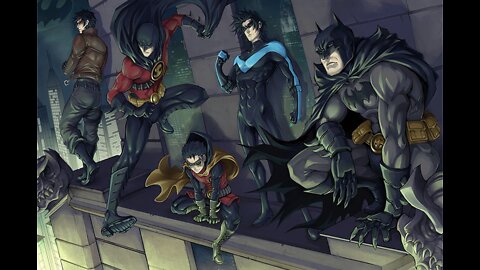 Here goes the Bat Family with undisclosed desires feat Batman, nightwing, redhood, robin