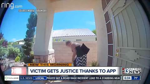 Victim gets justice after package stolen thanks to app