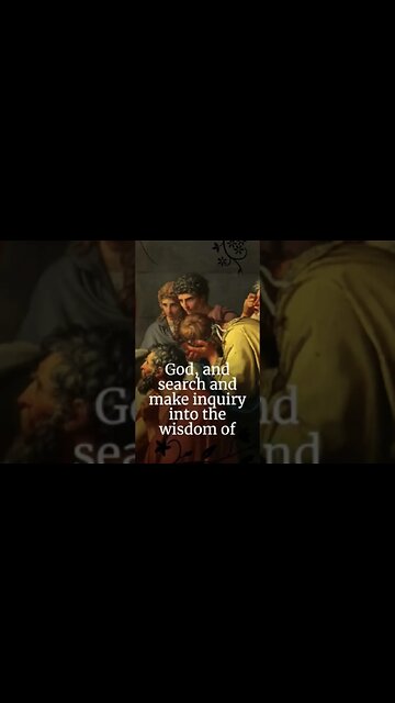 “And so I go about the world …” from Socrates’ Apology by #Plato #philosophy #shorts