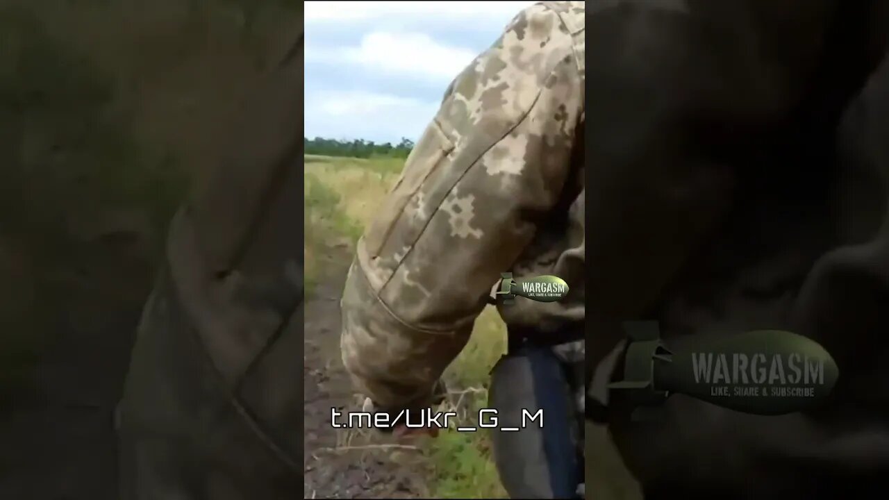 FPV Ukrainian soldiers under artillery fire