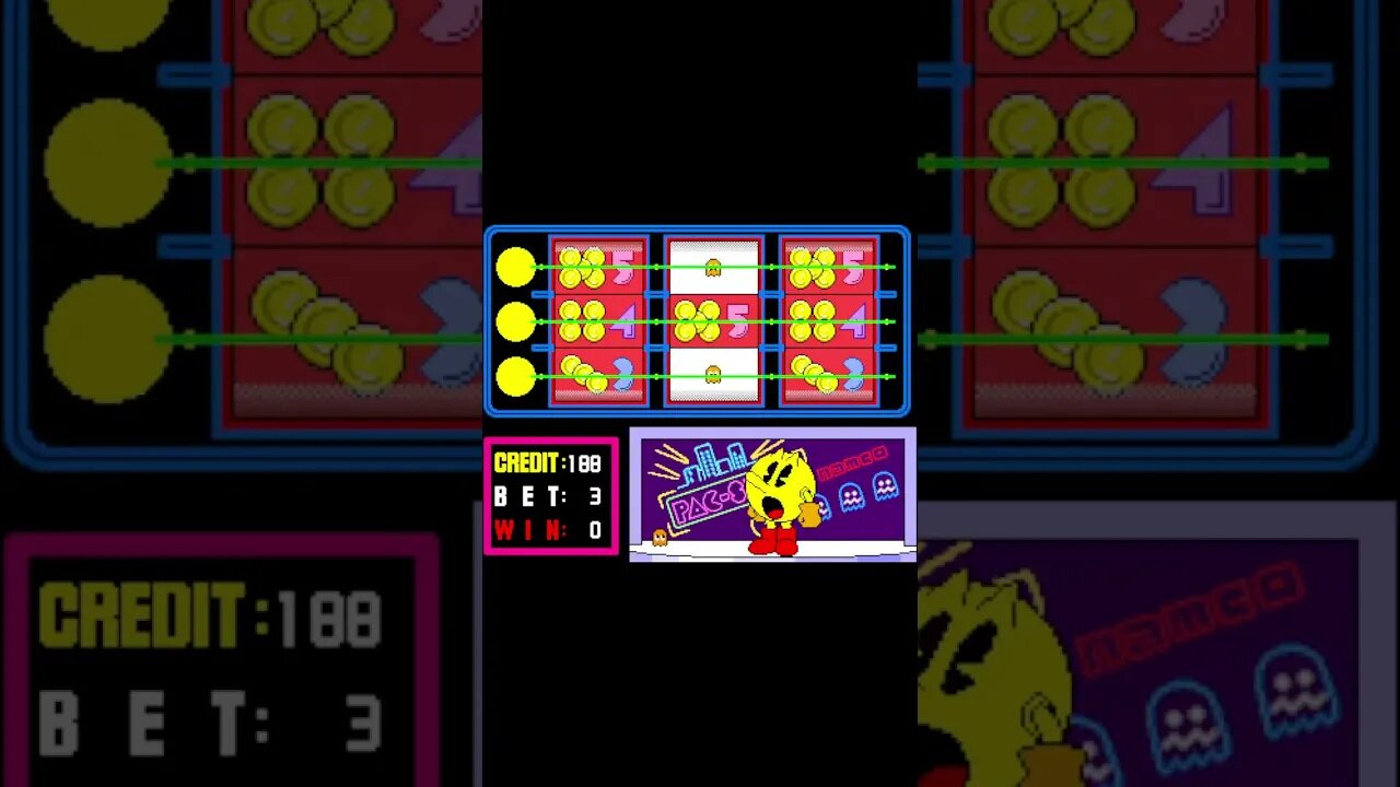 [MAME] Pac-Slot - Lightning ( #shorts edit) #short #arcade #pacman #namco #mame #shortvideo