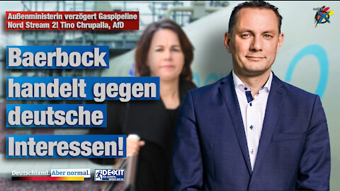 Außenministerin verzögert Gaspipeline Nord Stream 2! Tino Chrupalla, AfD