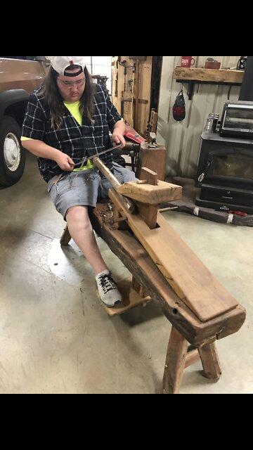 Making Walnut Handles For Drawknife