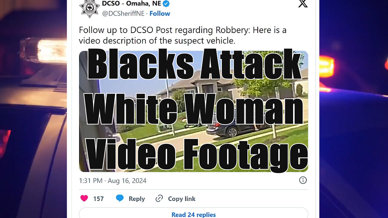 Blacks Attack White Woman Video Footage in Omaha Nebraska on August 16, 2024