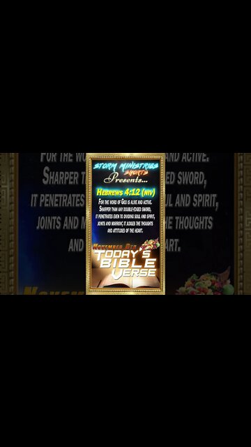 11.06.2022 | STORM MINISTRIES | Daily Bible Verse | HEBREWS 4:12 (NIV) | #shorts