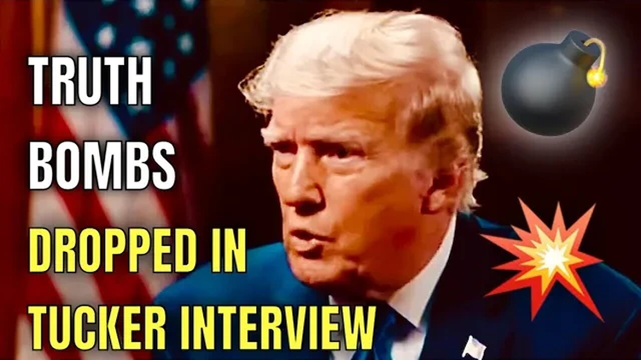 Trump Drops Truth B*mbs 💣 about Biden at the Beach in Tucker Carlson Interview💥