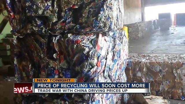 You'll soon pay more to recycle. Why? China