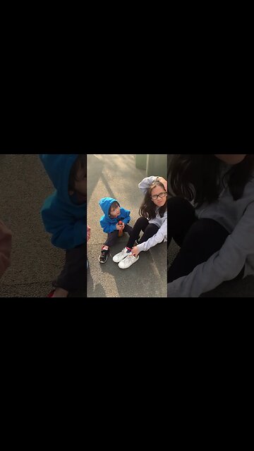 Kids are resting after a full day-chilling