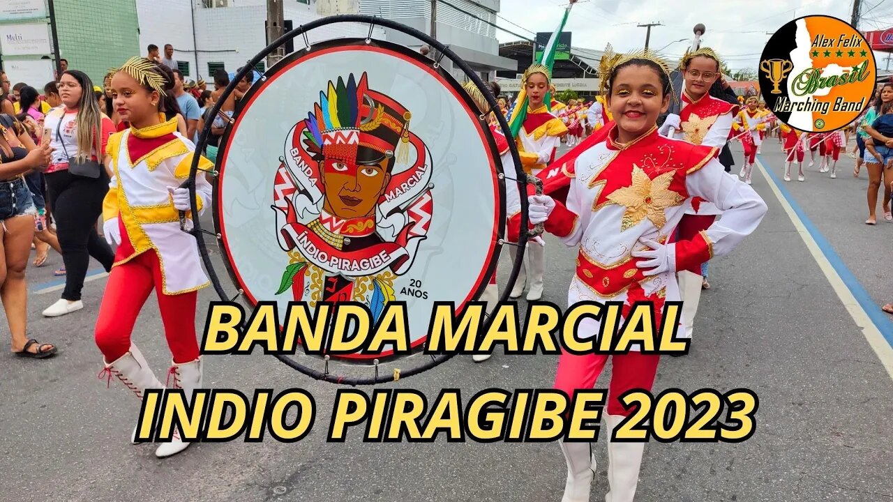 BANDA MARCIAL INDIO PIRAGIBE 2023 - DESFILE CÍVICO 2023 NO BAIRRO DE MANGABEIRA - PB.