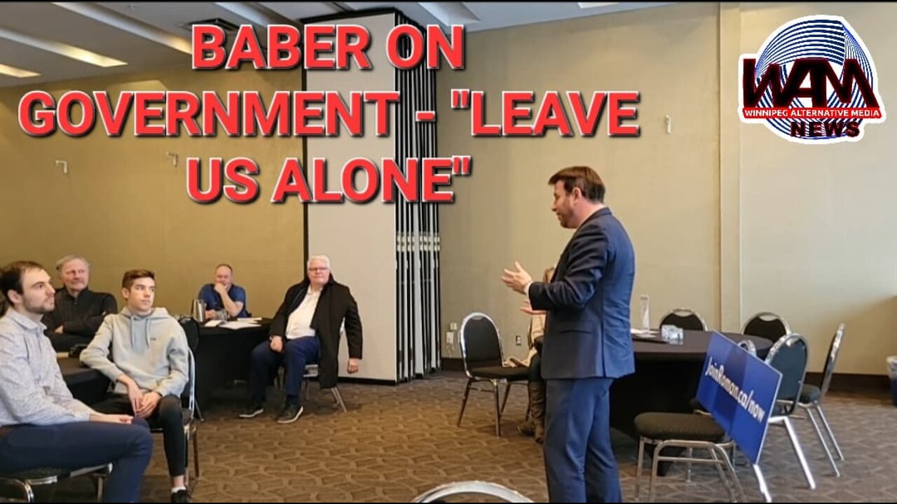 Roman Baber Speaks & Takes Questions In Winnipeg