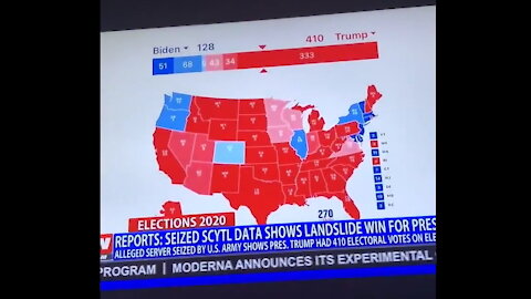 President Trump Won 410 Electoral Votes Per Scytl Servers