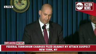 Federal terrorism charges filed against New York attack suspect