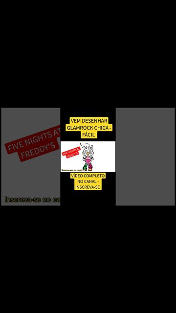 COMO DESENHAR GLAMROCK CHICA - FÁCIL - FNAF #desenho #shorts #desenholivre #desenhofacil
