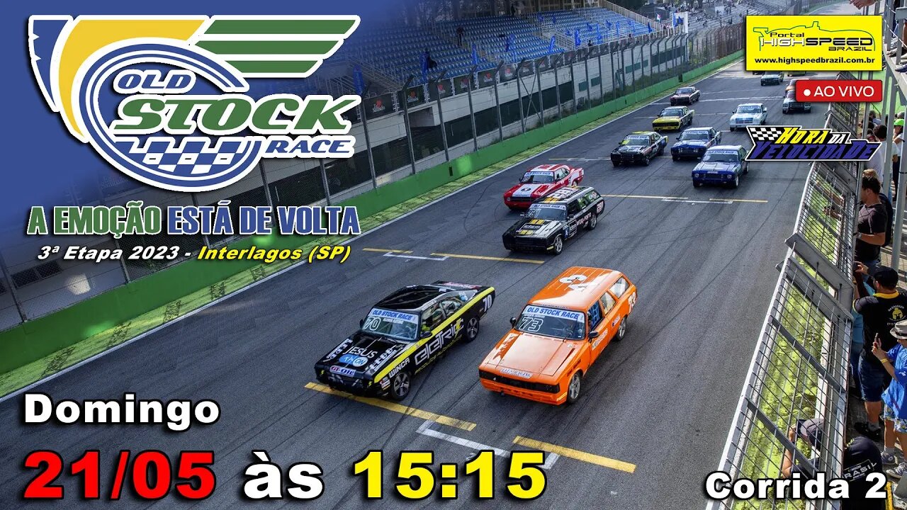 OLD STOCK RACE | Corrida 2 | 3ª Etapa 2023 | Interlagos (SP) | Ao Vivo