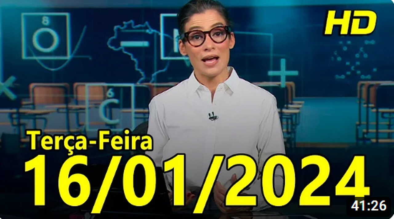 Jornal Nacional 16 01 2024 Terca Feira Completo