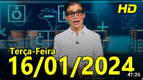 Jornal Nacional 16 01 2024 Terca Feira Completo