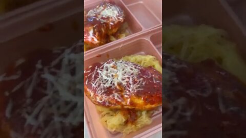 Low Carb Chicken Parmesan | FREE Keto Recipe (Link In Description) #Shorts