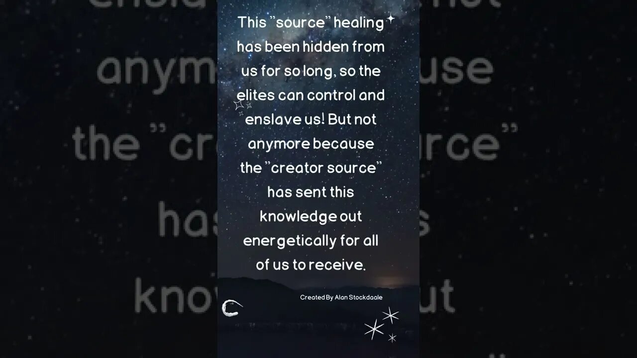 We can all heal using "source" energy. We just need to unlock this ability. Meditation is the key 🔑