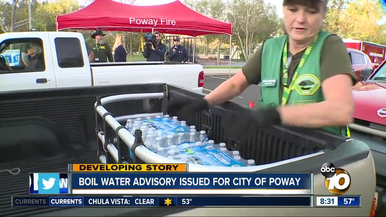 Boil advisory affecting thousands in Poway