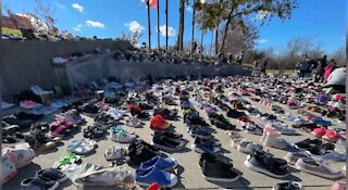 Protest: A Pair of Shoes for Every Unvaccinated Child