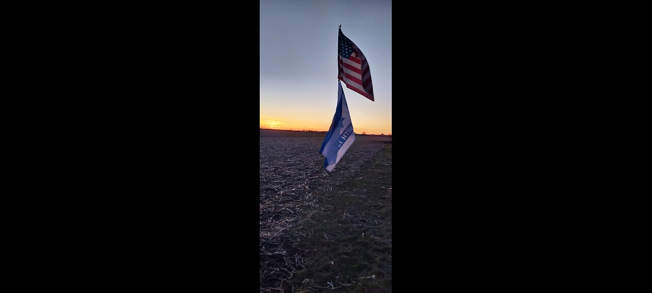 Flags wave here in Fort Wayne Indiana