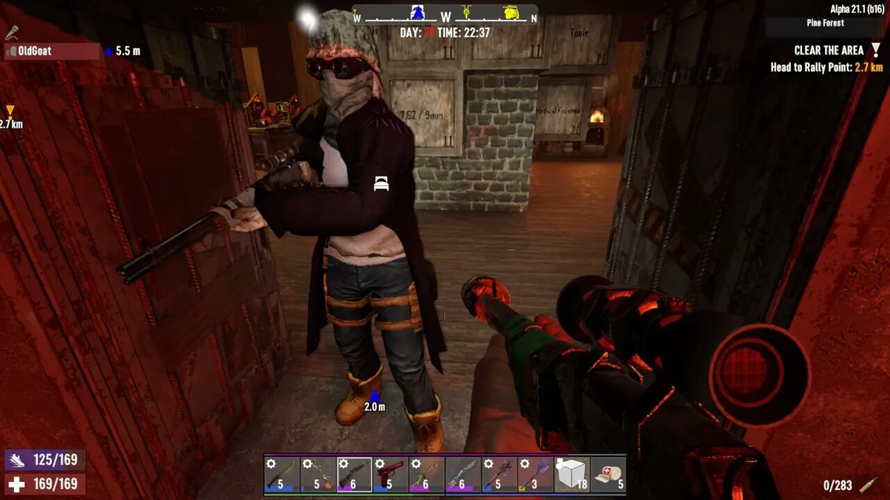 Two Old Goats vs Zombies - Horde Day 77 - More XP! Yippee !| 7 Days To Die |