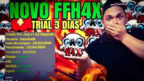 NOVO MOD MENU FFH4X OFICIAL FREE FIRE ATUALIZADO, NEW MOD MENU VIP FFH4X FREE FIRE RANK WORKING FREE