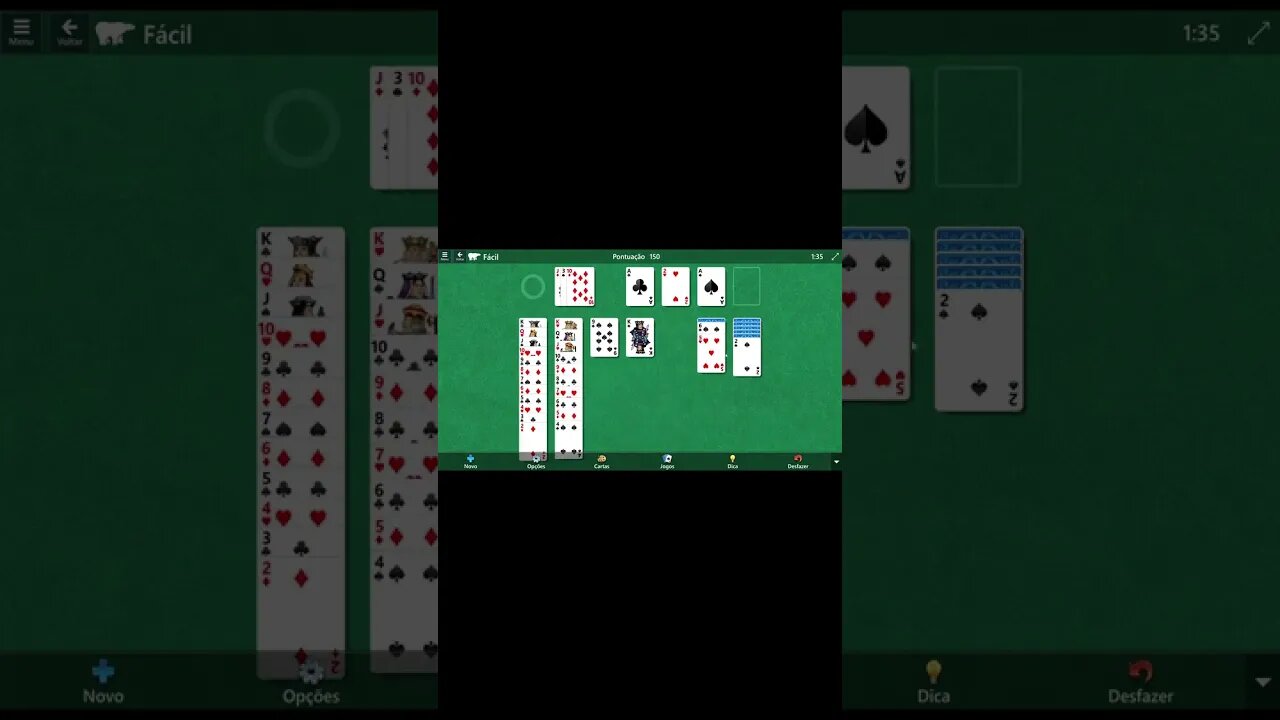 Microsoft Solitaire Collection Klondike EASY Level # 244 #shorts