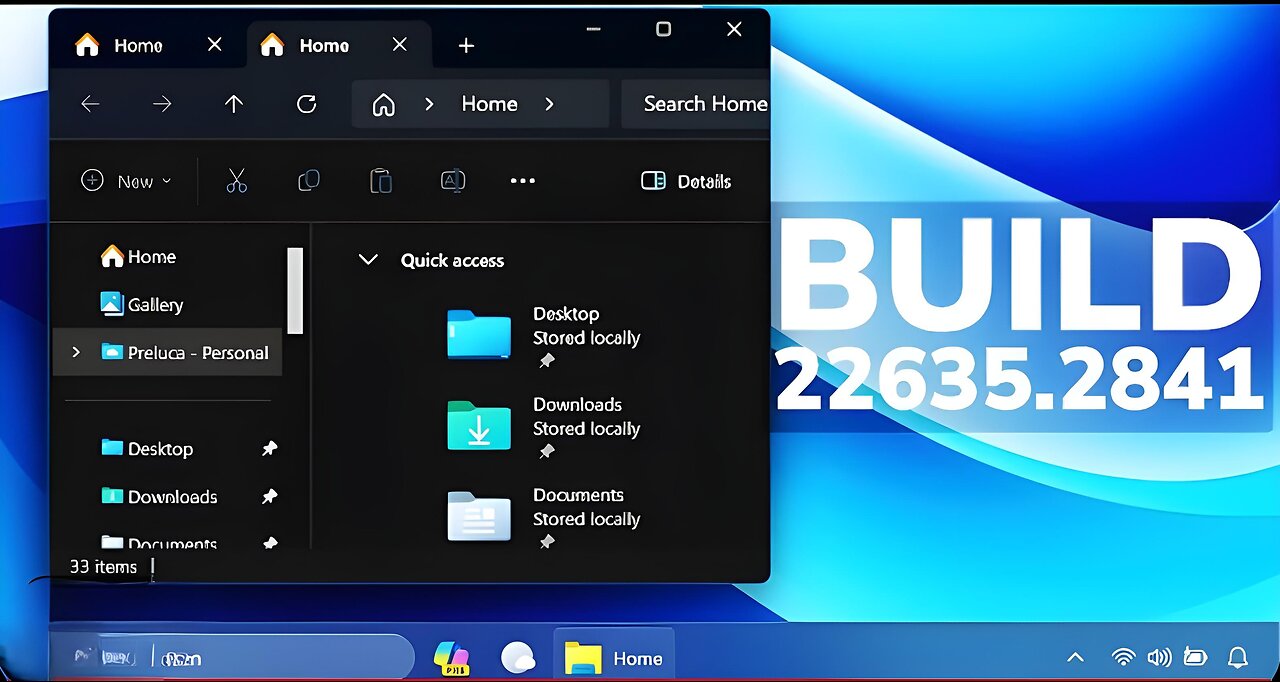 New Windows 11 Build 22635.2841 - File Explorer Improvements, New Widgets Settings, and Fixes (Beta)