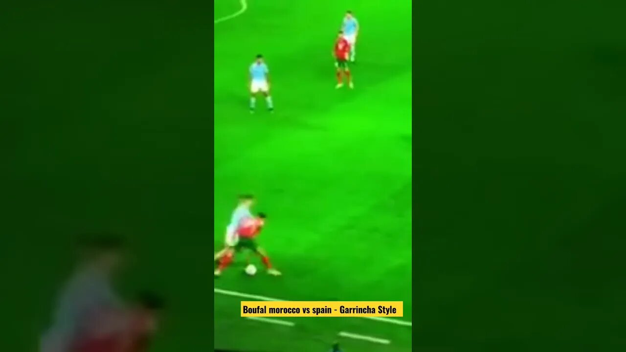 Boufal morocco vs spain - Garrincha Style #ShortsFIFAWorldCup