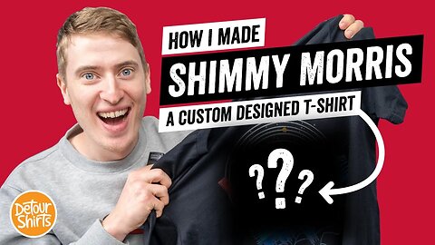 I Made a Custom Designed T-Shirt for Shimmy Morris | See How I Did It and See His Reaction