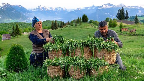 Caucasian Wild Garlic： Collecting and Making Flatbreads