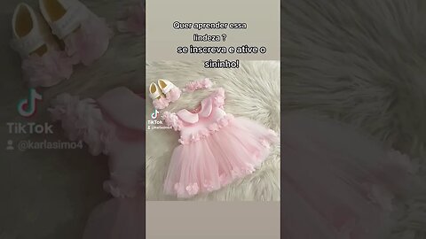 se inscreva e ative 🔔 #moldegratis #costuracriativa #sapatinhodebebe #enxovaldobebê #vestidodebebe