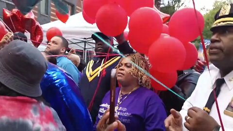 BALLON RELEASE 7th Annual National Day Of Remembrance Gathering 306 W 128th St Harlem Mothers Save