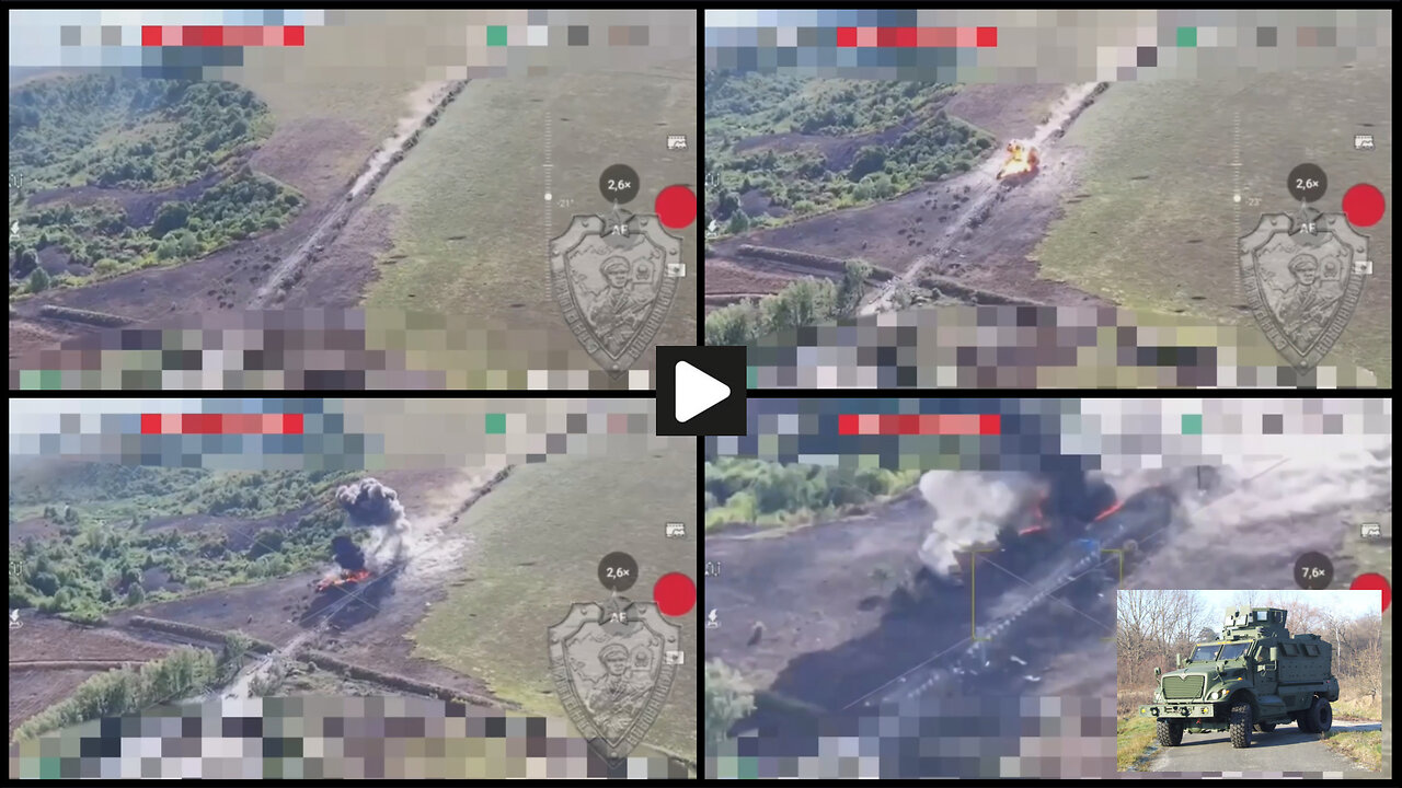 Belgorod region: Ukrainian MaxxPro AV he burned trying to cross the border