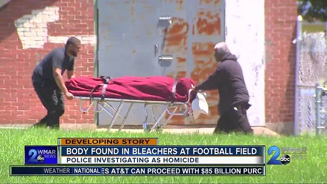 Body Found in Bleachers at Football Field