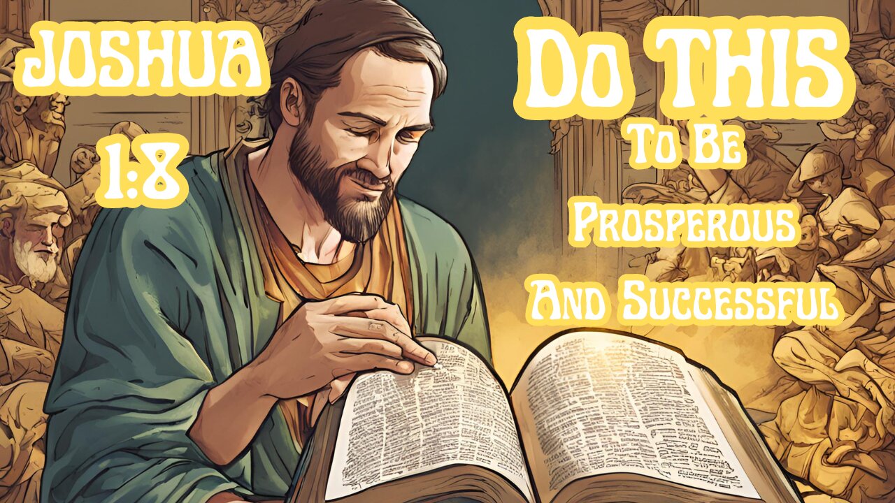 The LORD says "Do THIS and Be Prosperous and Successful" | Joshua 1:8