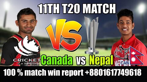 Nepal vs Canada Live , ICC Men’s T20 World Cup Qualifier A , 11th Match , Live Score Streaming