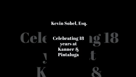 Celebrating 18 incredible years with our exceptional attorney, Kevin Sobel!