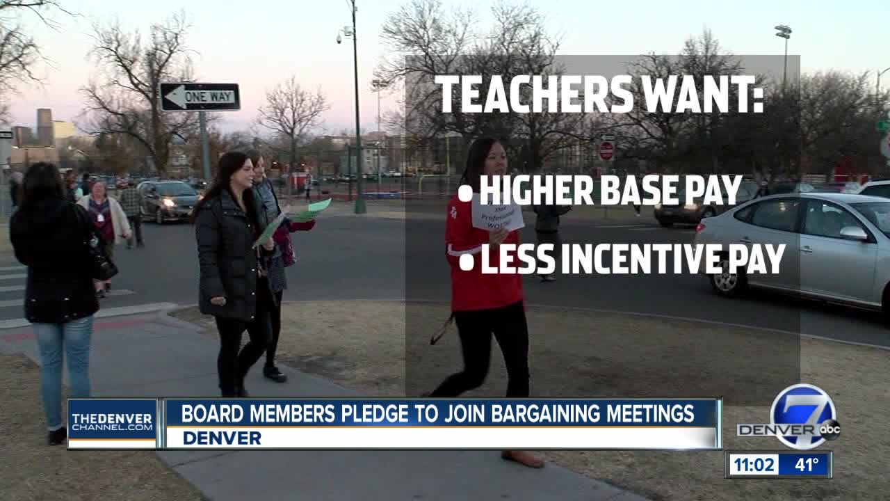 Educator leaders meet with DPS board members to discuss teachers compensation