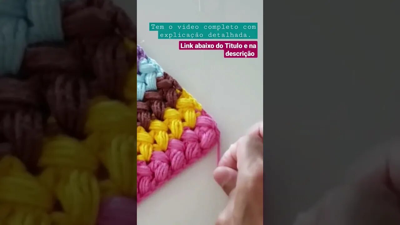 Efeito maravilhoso 🥰🤑 tapete de crochê com sobras | Vídeo completo 👇🏼 no link abaixo