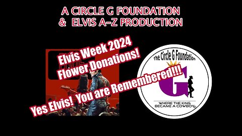 Circle G Foundation Annual Elvis Week Flower Arrangement 2024. "Yes Elvis! We Remember You"