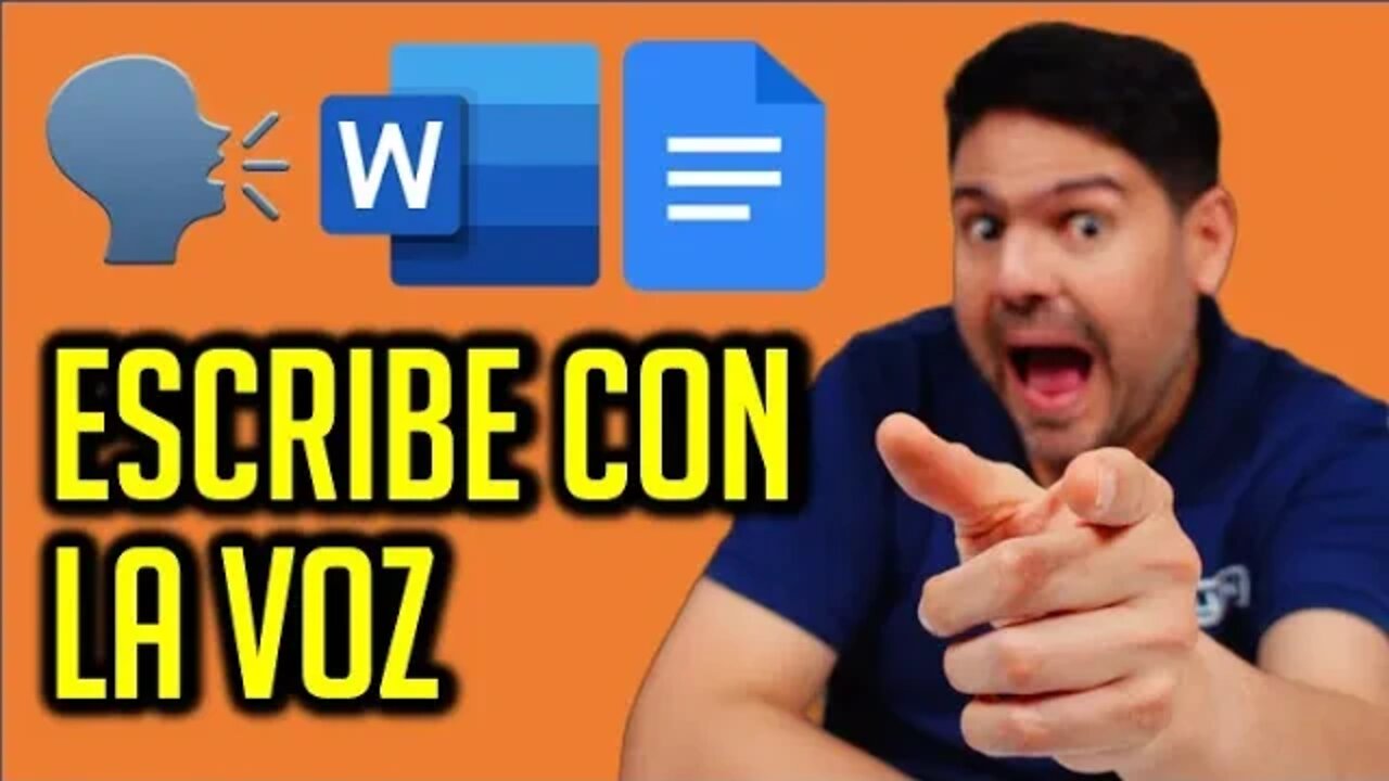 Cómo escribir en WORD y GOOGLE DOCS con la VOZ sin utilizar TECLADO