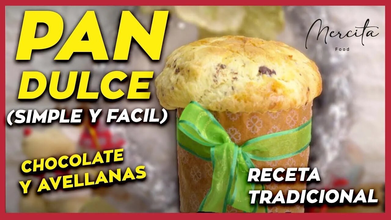 Haz tu pan dulce para estas fiestas navideñas. Con chocolate y avellanas