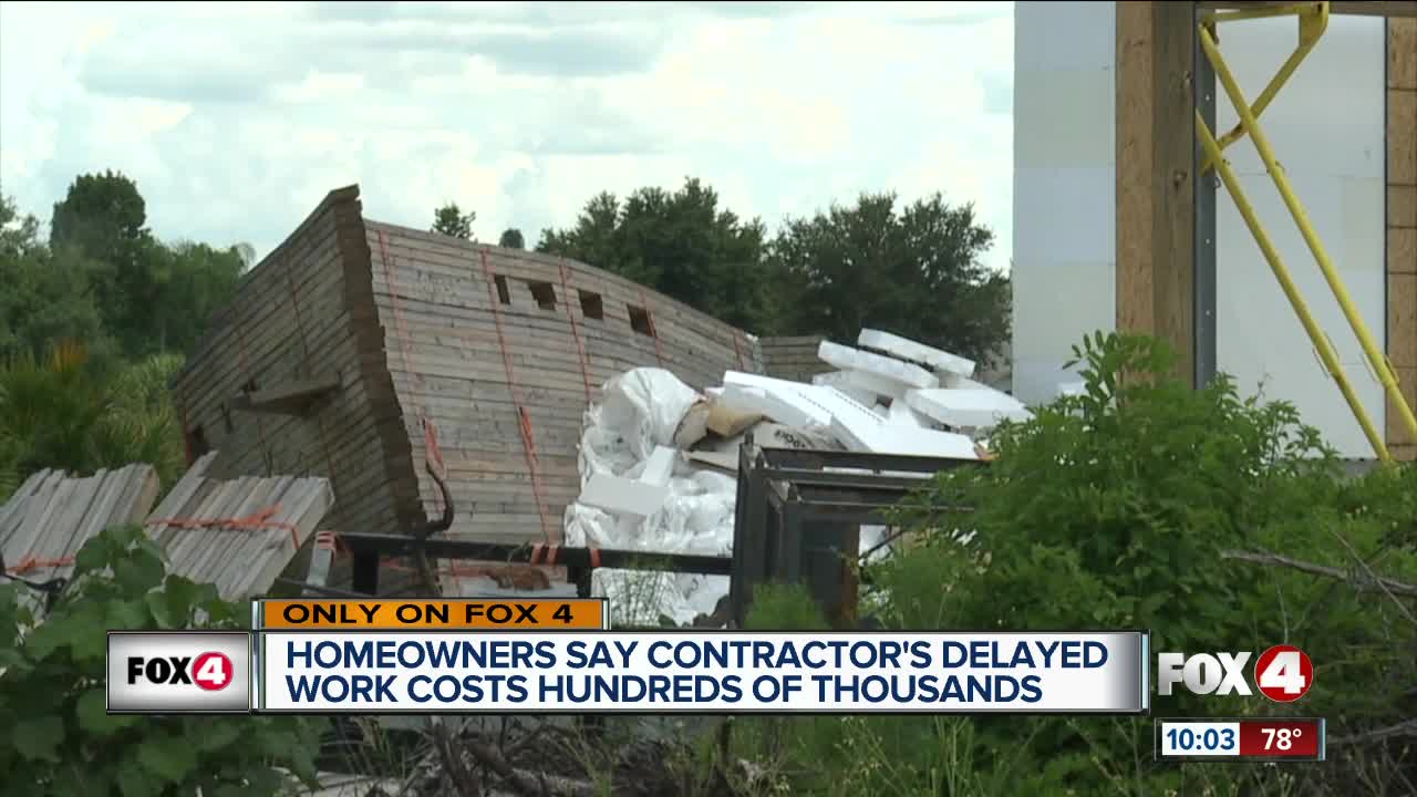 Homeowners say Rhino Custom Homes took their money and prolonged builds