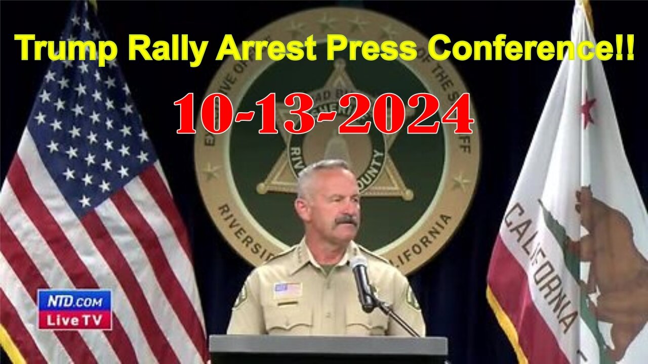 Trump Rally Arrest Press Conference! - Oct 13, 2024