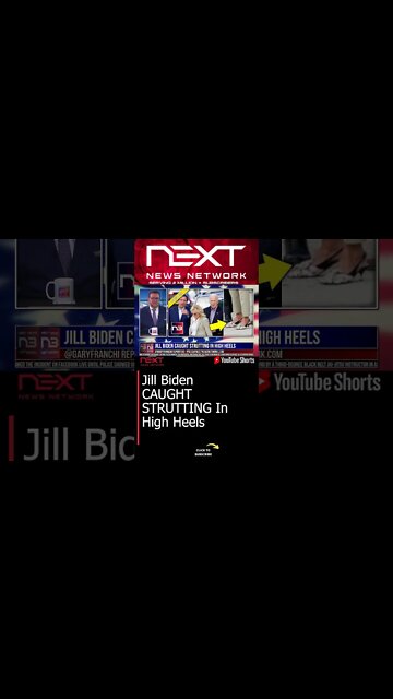 Jill Biden CAUGHT STRUTTING In High Heels #shorts