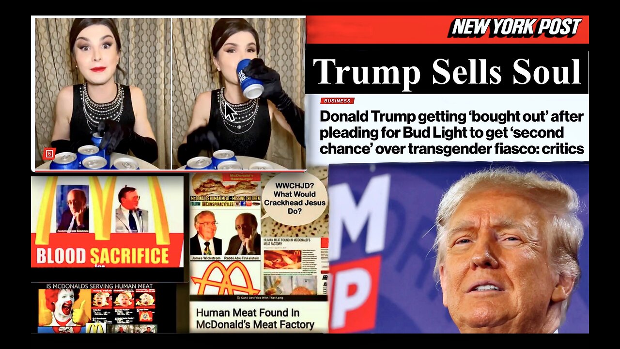 Donald Trump Kid Rock Sell Soul To Transgender Satan McDonalds Charges 18 Dollars For Big Mac Meal