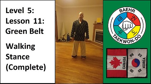Baehr Taekwondo: 05-11: Green Belt - Walking Stance (Complete)