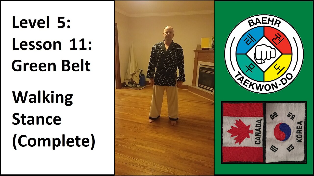 Baehr Taekwondo: 05-11: Green Belt - Walking Stance (Complete)